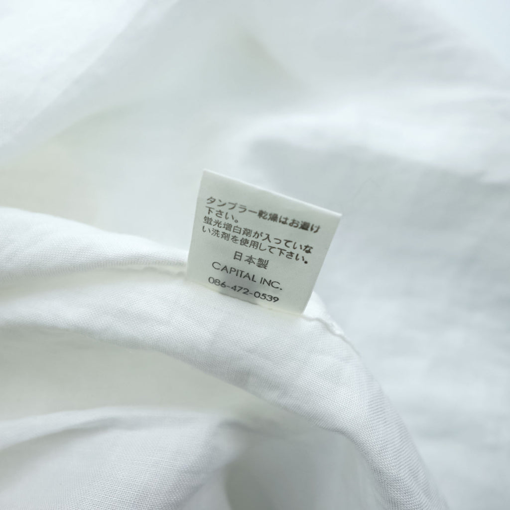 KAPITAL Japan Made Linen Sleeveless Dress S White Shirt