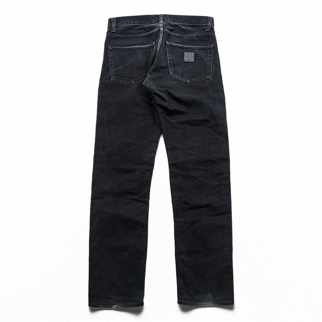 Carhartt WIP KLONDIKE PANT Black Denim Button Fly M Made in Tunisia IO24945
