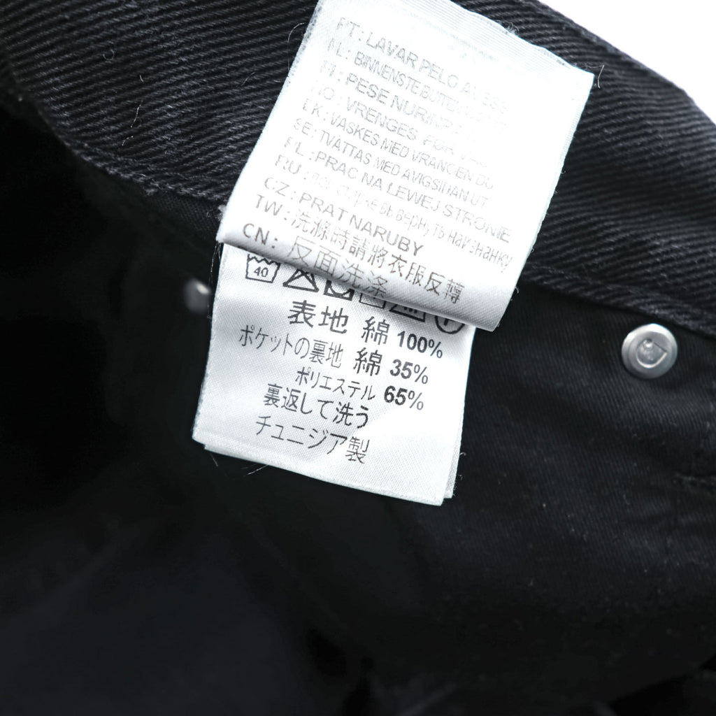 Carhartt WIP KLONDIKE PANT Black Denim Button Fly M Made in Tunisia IO24945