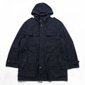 80s Vintage German Military SCHWARZ PASSAU Hooded Field Parka Coat Navy Size 54 1985