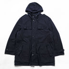 80s Vintage German Military SCHWARZ PASSAU Hooded Field Parka Coat Navy Size 54 1985