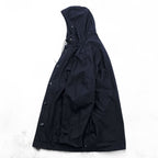 80s Vintage German Military SCHWARZ PASSAU Hooded Field Parka Coat Navy Size 54 1985