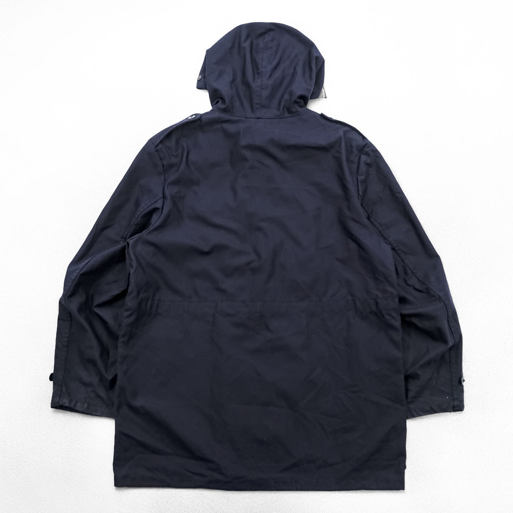 80s Vintage German Military SCHWARZ PASSAU Hooded Field Parka Coat Navy Size 54 1985