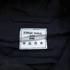 80s Vintage German Military SCHWARZ PASSAU Hooded Field Parka Coat Navy Size 54 1985