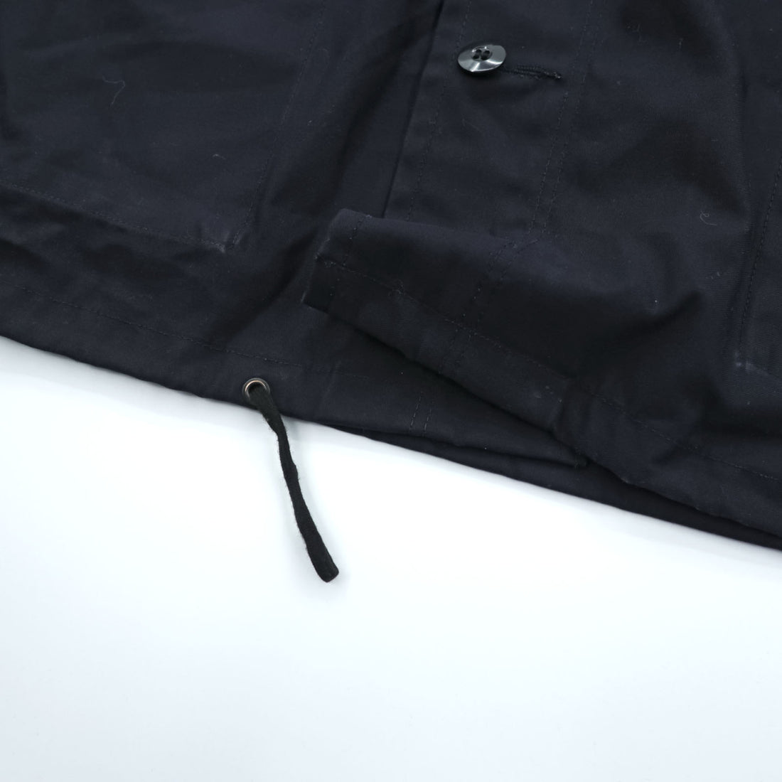 80s Vintage German Military SCHWARZ PASSAU Hooded Field Parka Coat Navy Size 54 1985