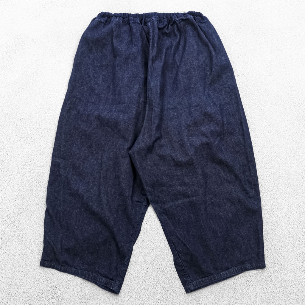 ORDINARY FITS 日本製 ボールパンツ BALL PANTS DENIM ワイド イージー デニムパンツ FREE インディゴ 濃紺 タック  プリーツ バルーンシルエット