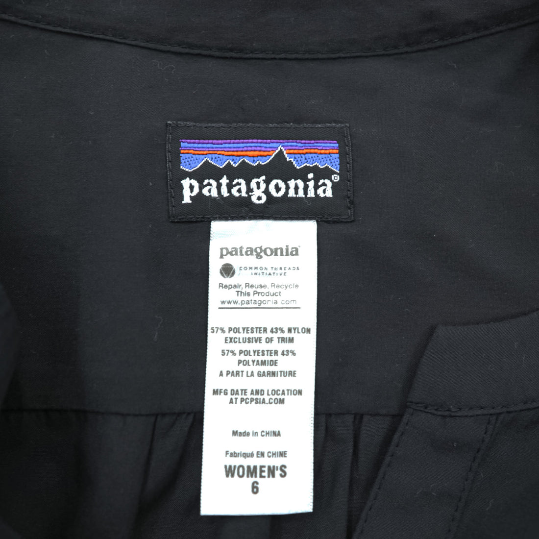 Patagonia Sun Shelter Dress, Size S, Black, 58935