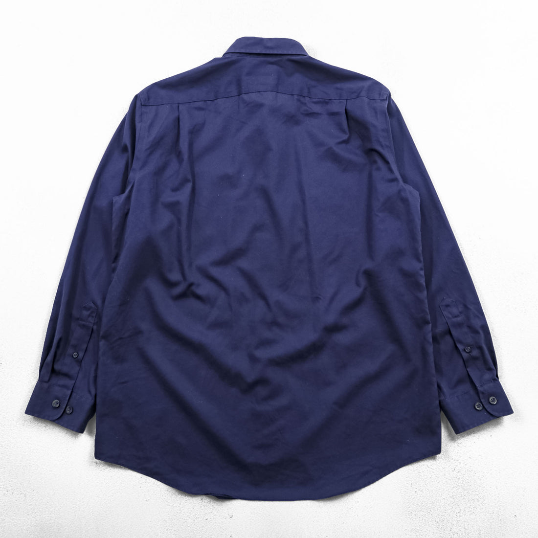 L.L.Bean ボタンダウンシャツ 長袖シャツ M ネイビー 胸ポケット WRINKLE RESISTANT 形態安定 264077