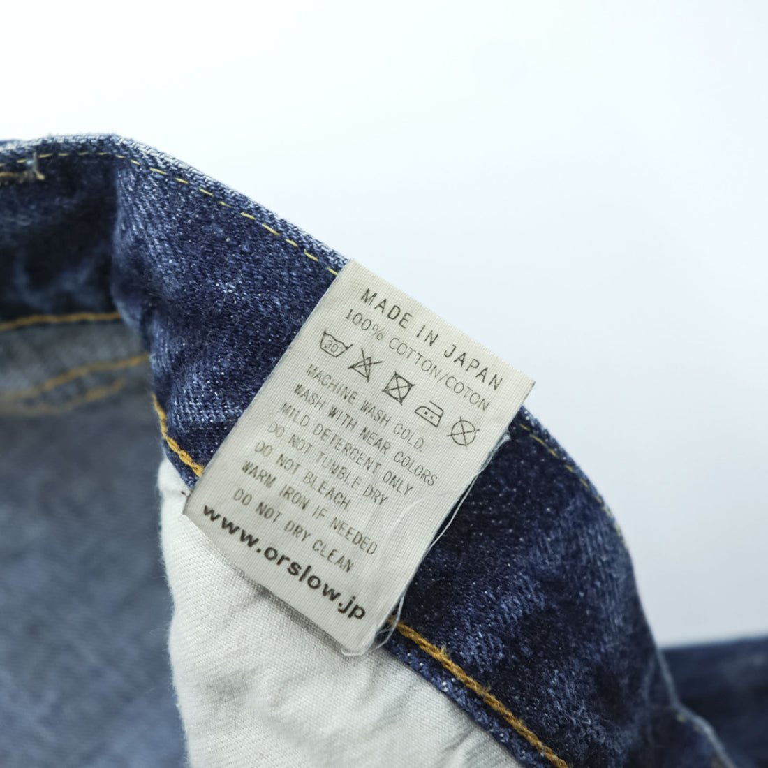 orSlow 日本製 107 IVY FIT セルヴィッチ デニムパンツ ジーンズ XL インディゴ 5ポケット ベーシック