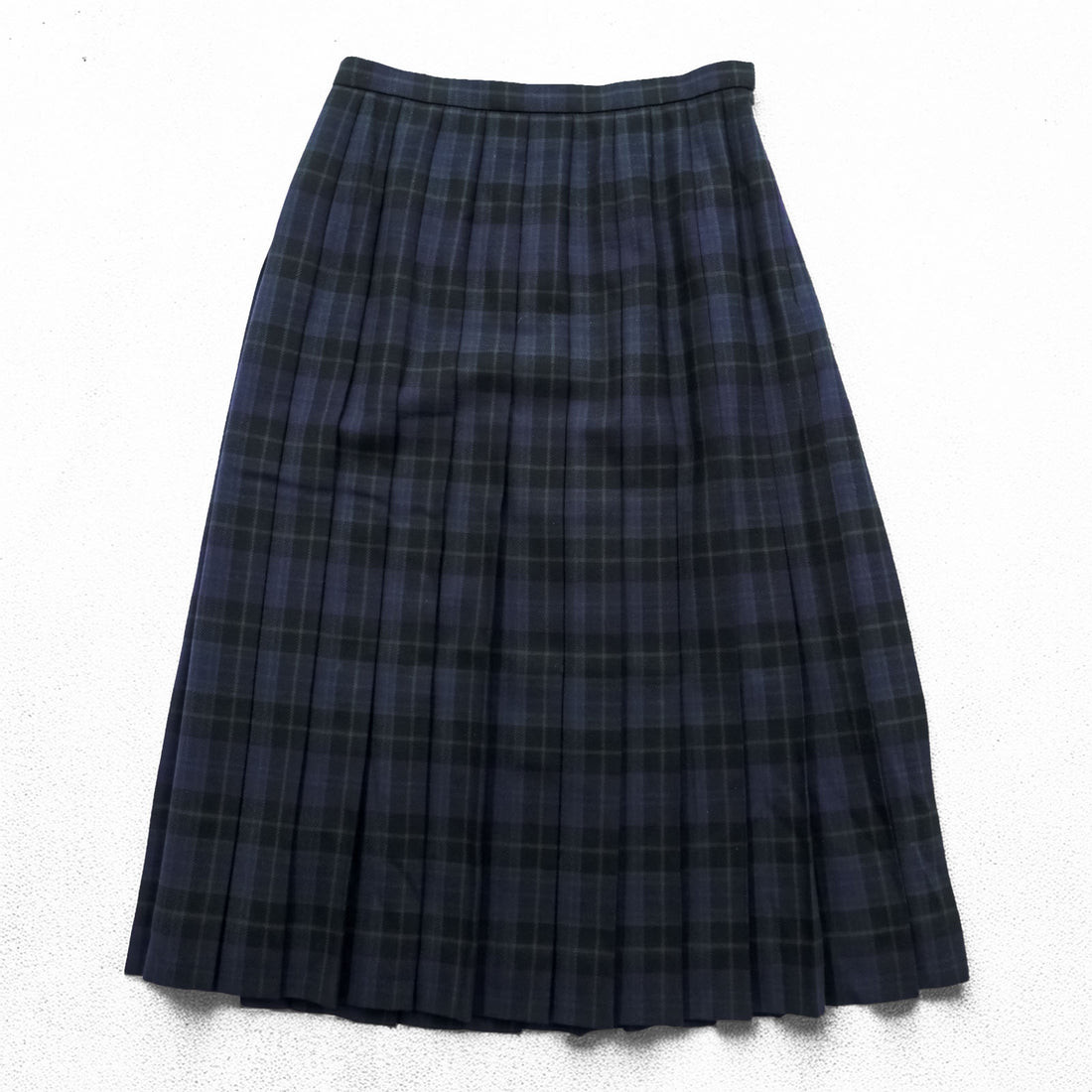 BURBERRY 90年代 ヴィンテージ 日本製 チェック プリーツ スカート L グリーン ネイビー ブラックウォッチ
