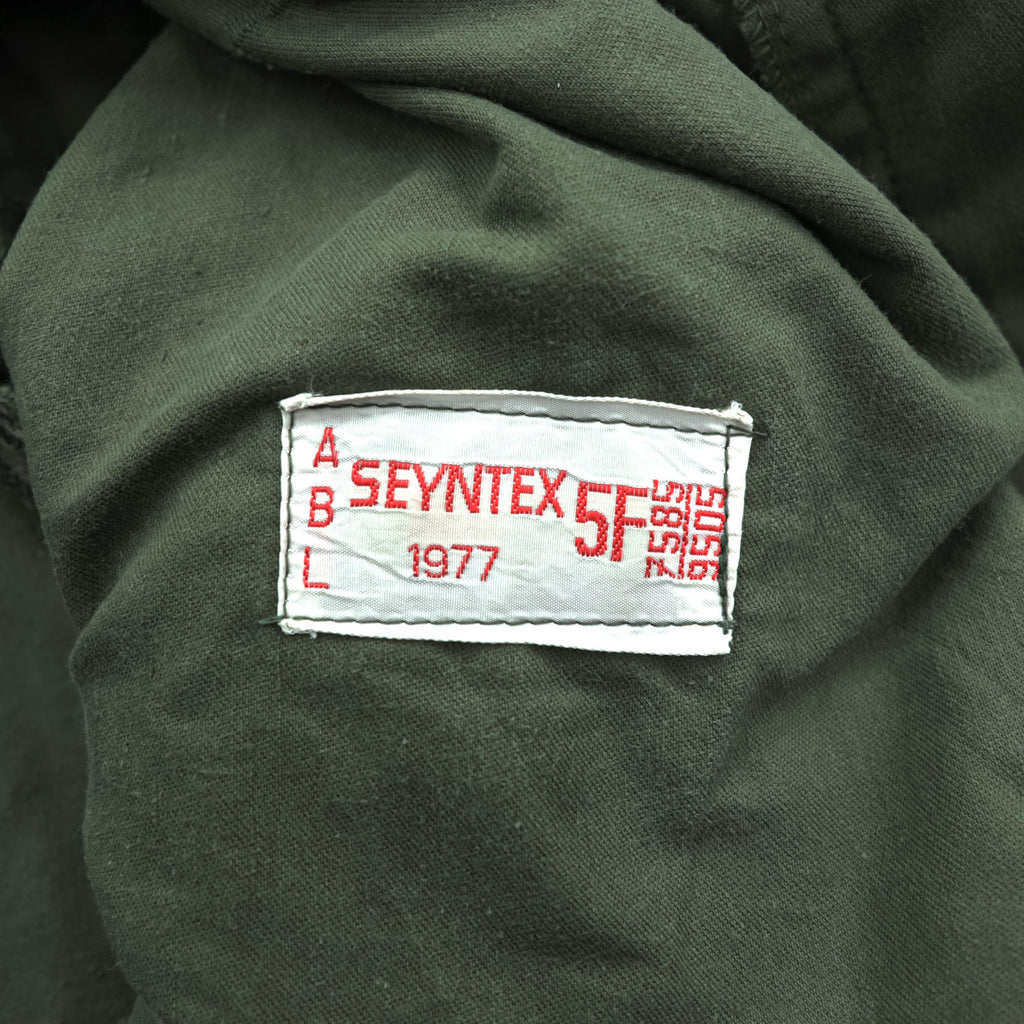 70年代 ベルギー軍 ヴィンテージ M-64 モッズコート フィールドパーカー L ドローコード SEYNTEX 1977