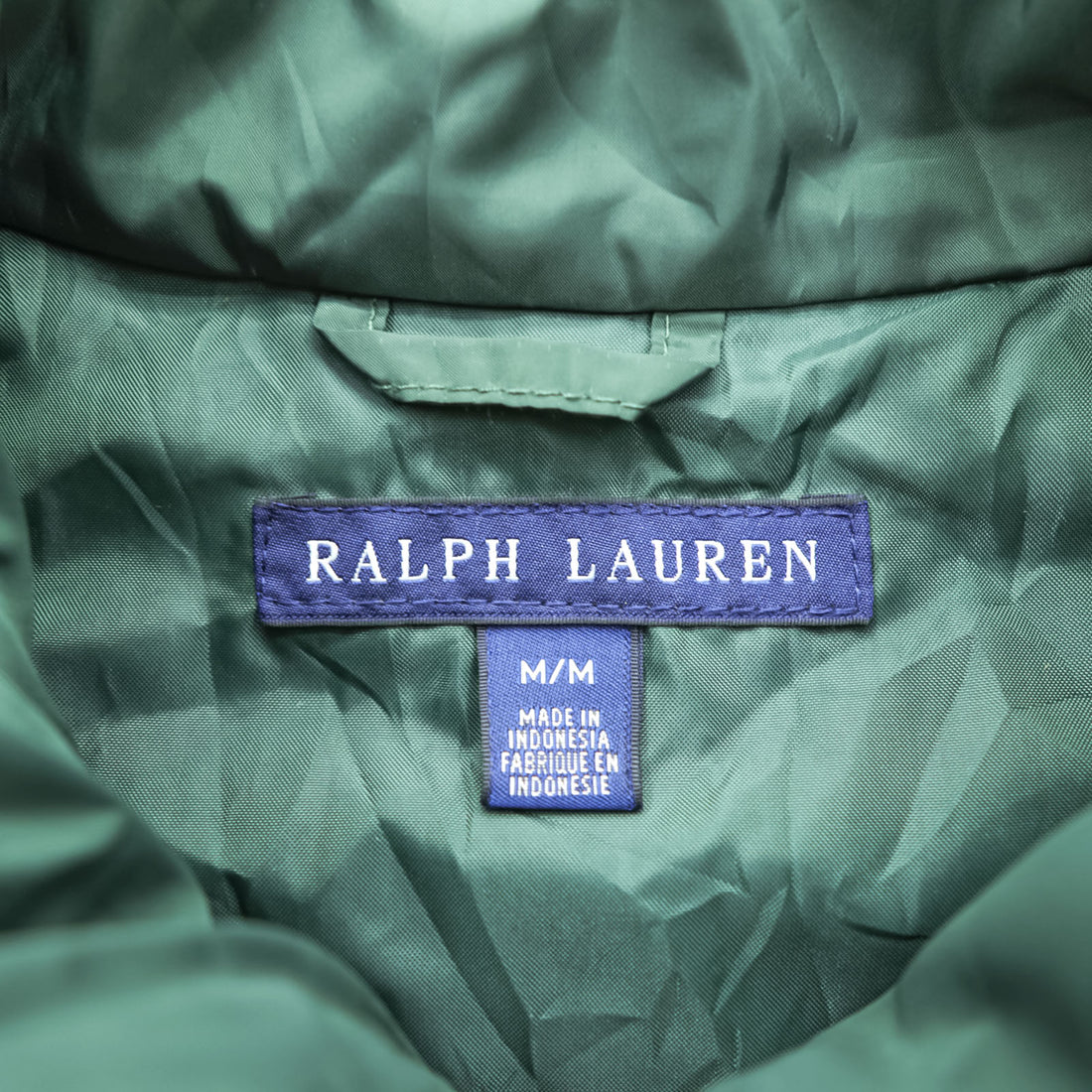 Ralph Lauren 90年代 キルティングベスト M グレー 中綿 スモールポニー刺繍 フルジップ スタンドカラー