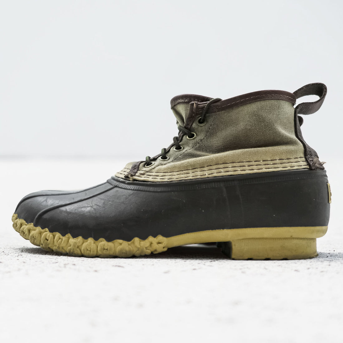 L.L.Bean USA製 ビーンブーツ ハンティングブーツ 27cm ブラウン キャンバス ラバー MAINE HUNTING SHOE 270716