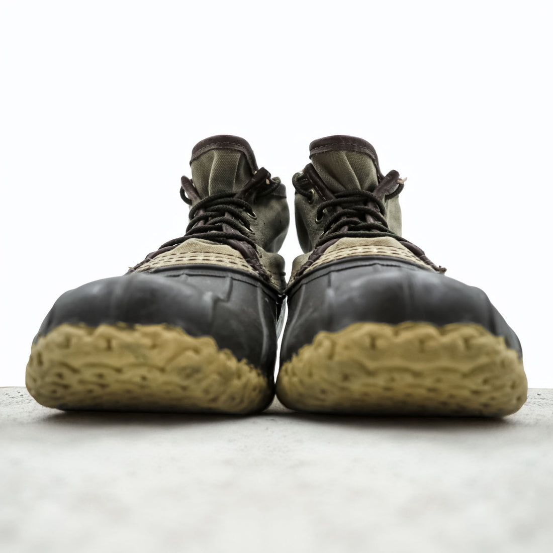 L.L.Bean USA製 ビーンブーツ ハンティングブーツ 27cm ブラウン キャンバス ラバー MAINE HUNTING SHOE 270716