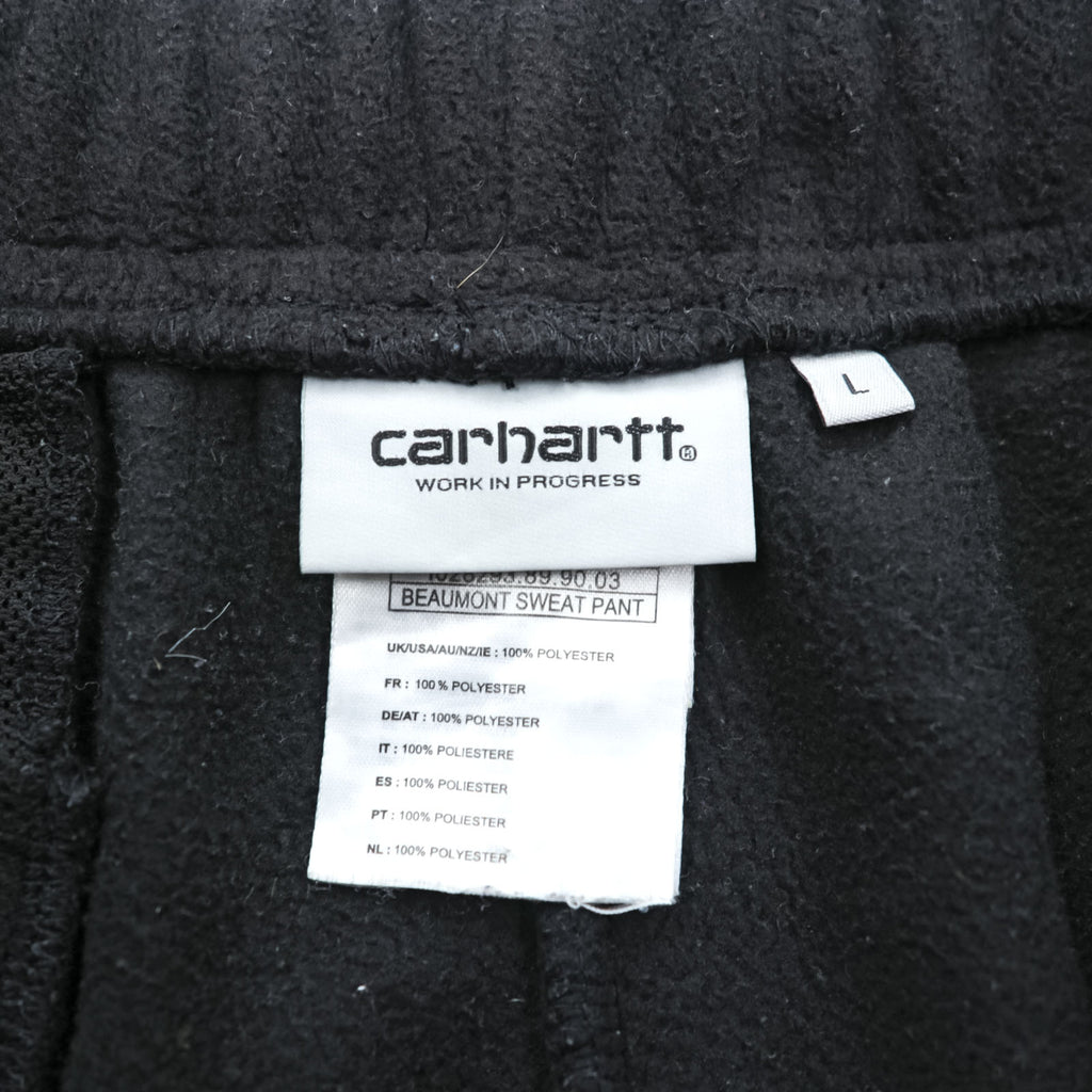 carhartt WIP ダブルニー フリース スウェットパンツ L ブラック BEAUMONT SWEAT PANT IO28293