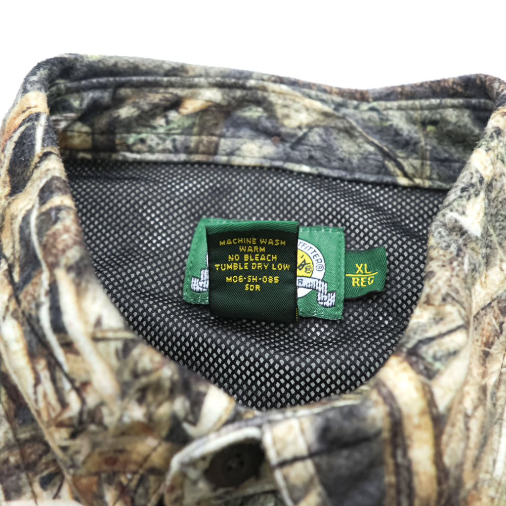 Cabela’s 90年代 リアルツリーカモ アウトドア ハンティングシャツ 長袖シャツ XL カーキ ブラウン