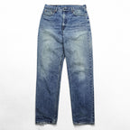 Vintage 90s Levi’s 881 0216 Orange Tab Light Blue Tapered Jeans High Rise W36 L32 1995
