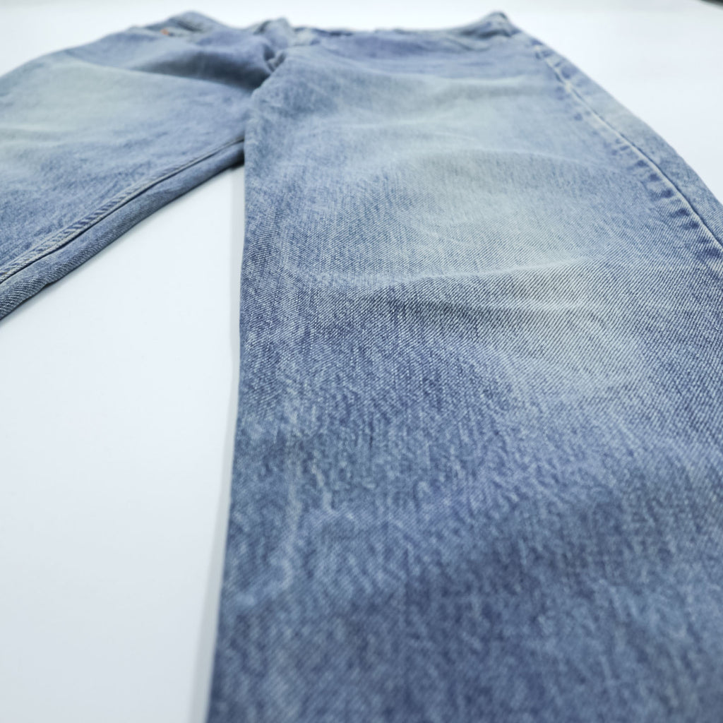 Vintage 90s Levi’s 881 0216 Orange Tab Light Blue Tapered Jeans High Rise W36 L32 1995