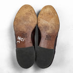 Vintage Stafford Burgundy Leather Wingtip Oxford Shoes USA Made 9.5D