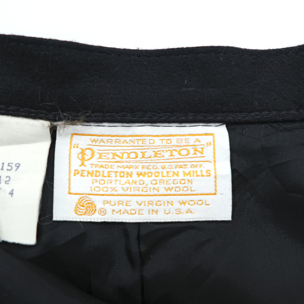 PENDLETON 70年代 ヴィンテージ USA製 フレア スカート L ブラック