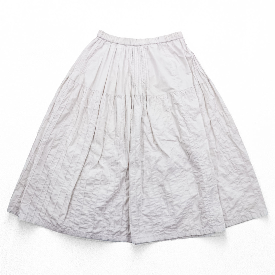 ISSEY MIYAKE HaaT インド製 ギャザー フレア スカート M ピンク HaaTH ピンタック プリーツ HA02FG762