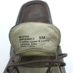 Kenneth Cole New York Brown Leather Square Toe Apron Toe Derby Shoes 3 Eyelet 9M Leather Sole