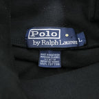 Polo Ralph Lauren 90s Vintage Turtleneck Long Sleeve T-Shirt, Size L, Black, Small Pony Embroidery