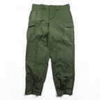 70s Vintage Belgian Army M64 Field Cargo Pants SEYNTEX 1975 Olive Green Cotton Satin Military Trousers Vintage