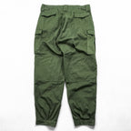 70s Vintage Belgian Army M64 Field Cargo Pants SEYNTEX 1975 Olive Green Cotton Satin Military Trousers Vintage