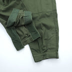 70s Vintage Belgian Army M64 Field Cargo Pants SEYNTEX 1975 Olive Green Cotton Satin Military Trousers Vintage