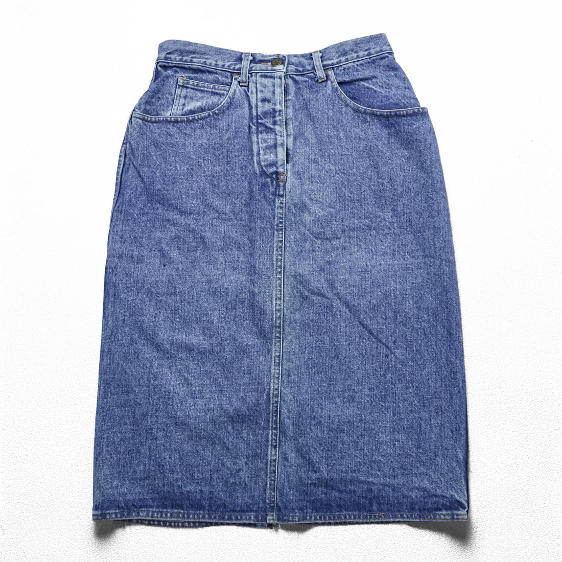 ARMANI JEANS 90年代 イタリア製 ヴィンテージ デニム ロングスカート M インディゴ ブルー
