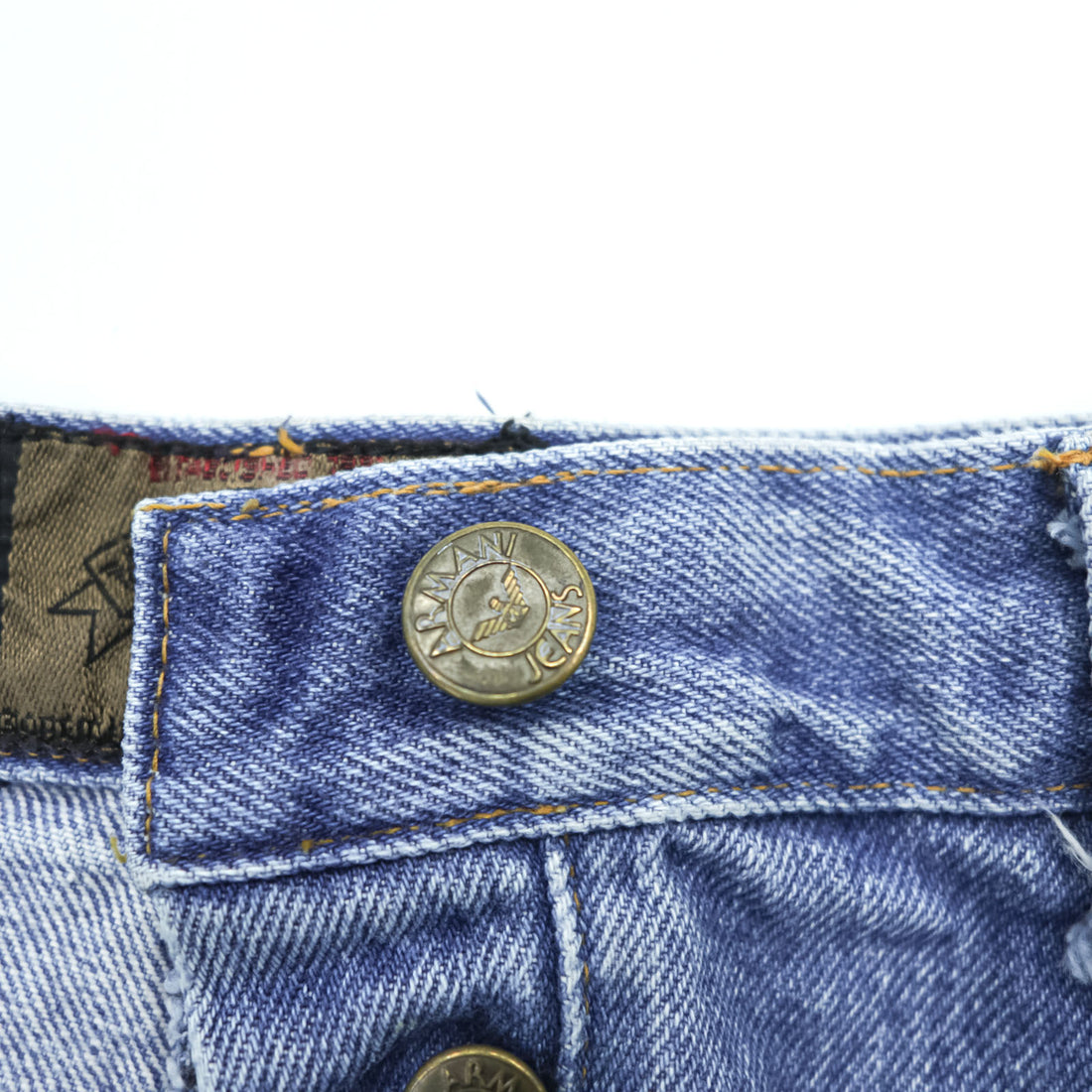 ARMANI JEANS 90年代 イタリア製 ヴィンテージ デニム ロングスカート M インディゴ ブルー