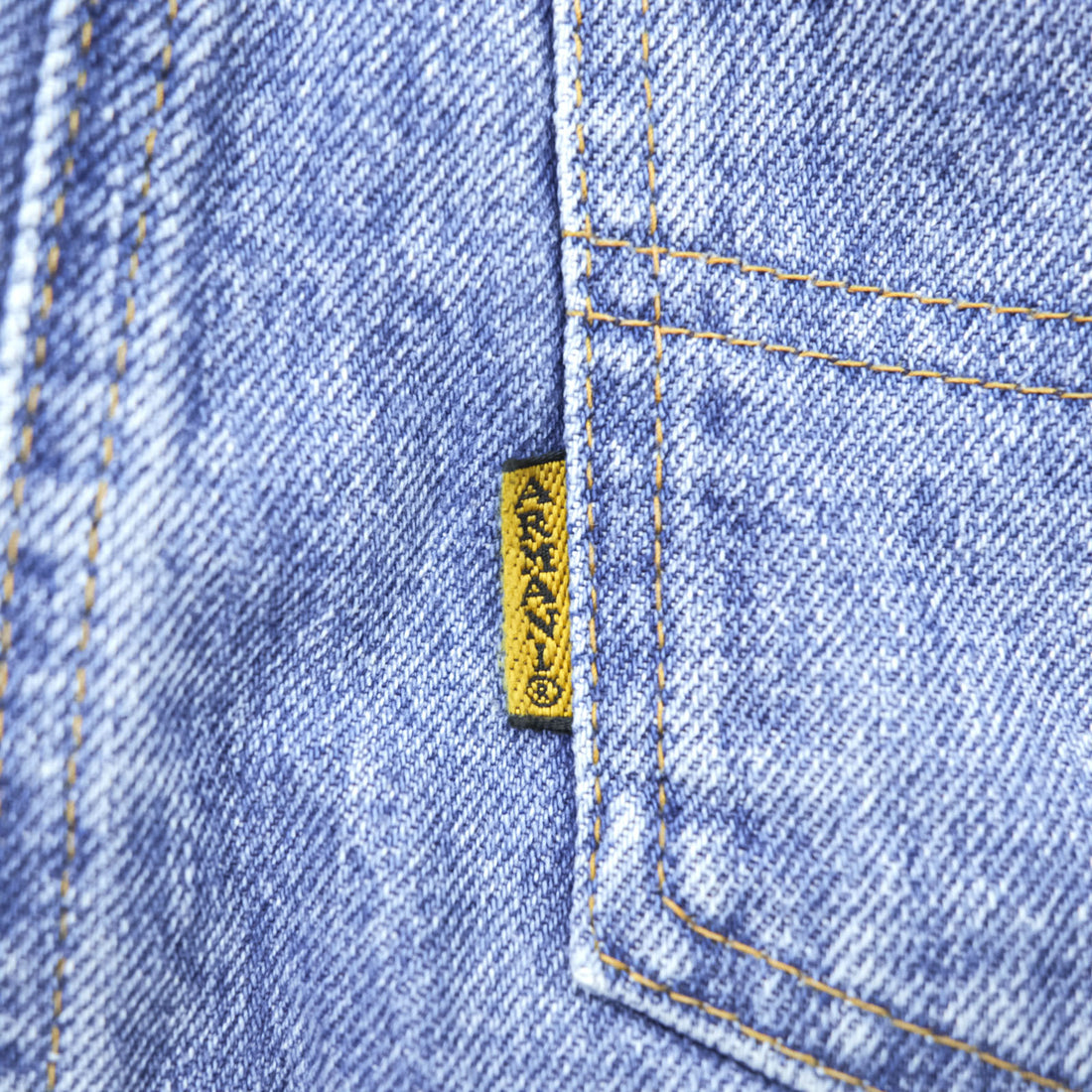 ARMANI JEANS 90年代 イタリア製 ヴィンテージ デニム ロングスカート M インディゴ ブルー