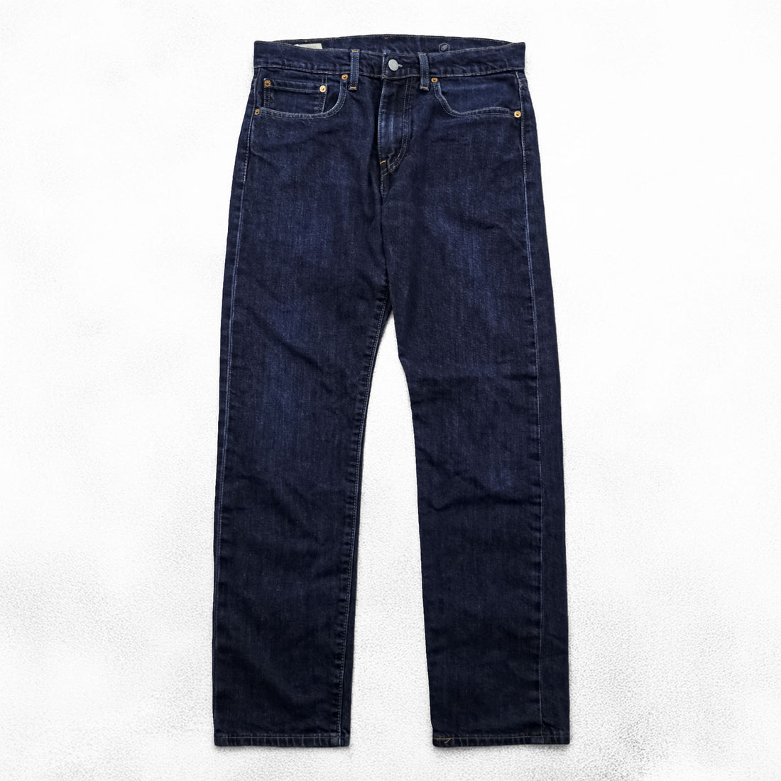 Levi's 502 ビッグE テーパードフィット デニムパンツ ジーンズ M インディゴ 濃紺 レザーパッチ PREMIUM 29507-0280