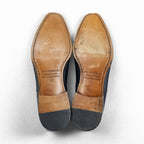 Vintage Italian-made dress shoes, leather shoes, US size 9.5, navy, DEVRED