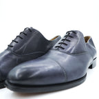 Vintage Italian-made dress shoes, leather shoes, US size 9.5, navy, DEVRED
