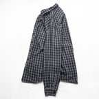 L.L.Bean 90年代 チェック フランネルシャツ 長袖シャツ L グレー ボタンダウン 胸ポケット 0WT65
