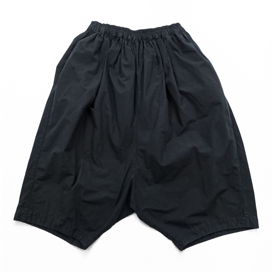 GOLD Toyo Enterprise Japan Made Big Short Pants FREE Black COTTON BROAD GATHER SHORTS GL51705
