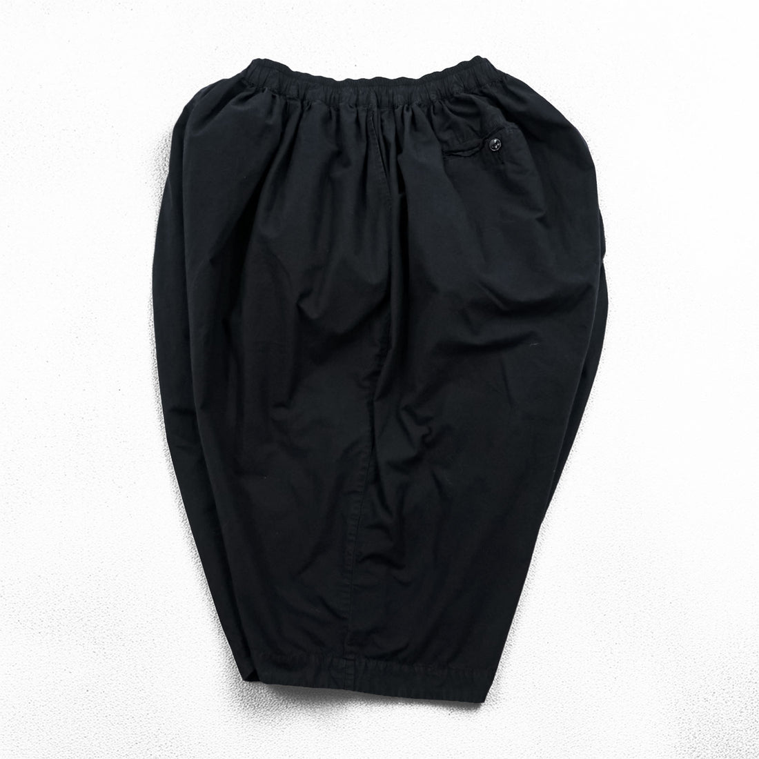 GOLD Toyo Enterprise Japan Made Big Short Pants FREE Black COTTON BROAD GATHER SHORTS GL51705