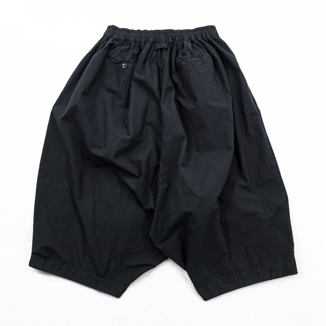GOLD Toyo Enterprise Japan Made Big Short Pants FREE Black COTTON BROAD GATHER SHORTS GL51705