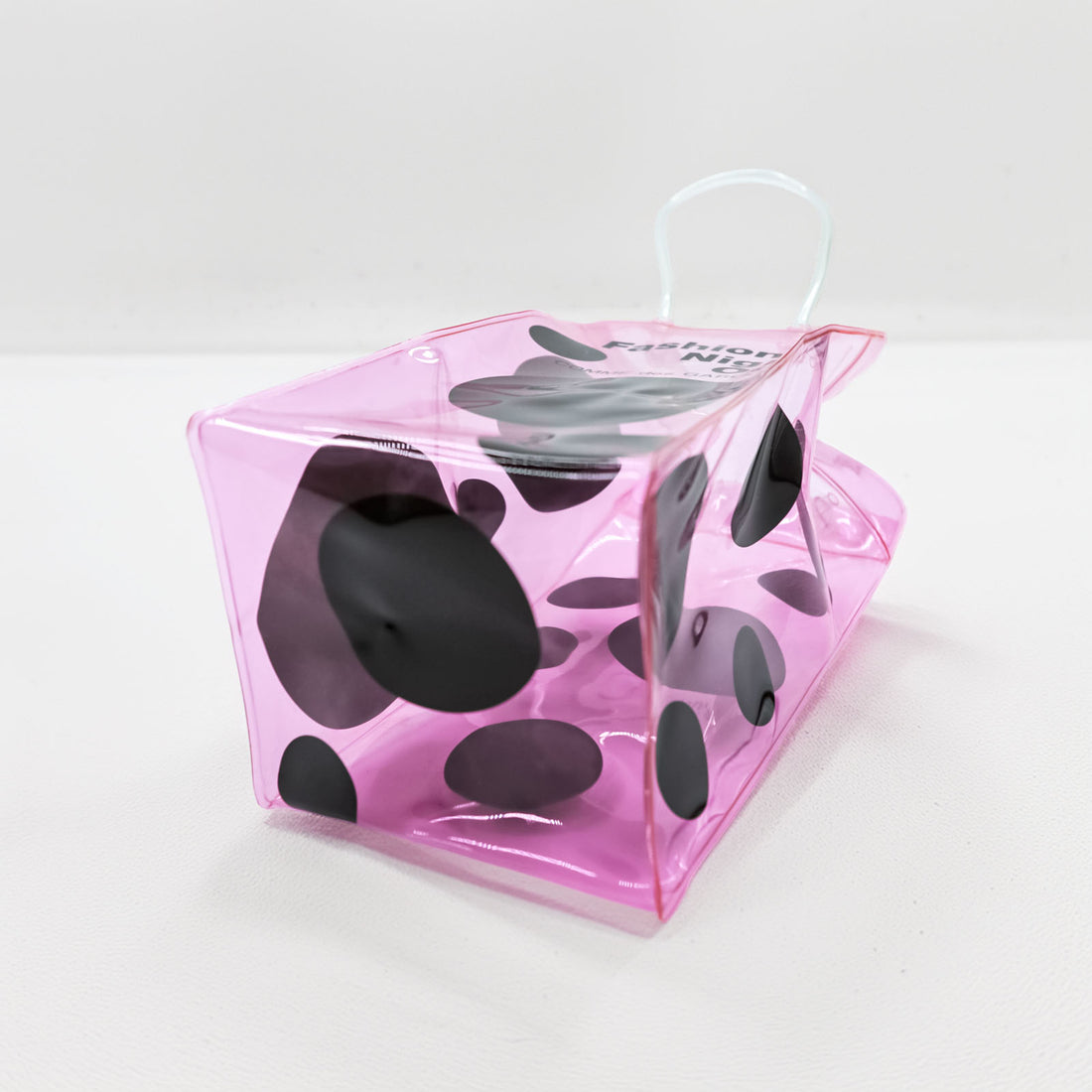 COMME des GARÇONS × VOGUE Clear Vinyl Mini Bag Pink Dot Drink Holder Wine Bag FASHION’S NIGHT OUT Novelty
