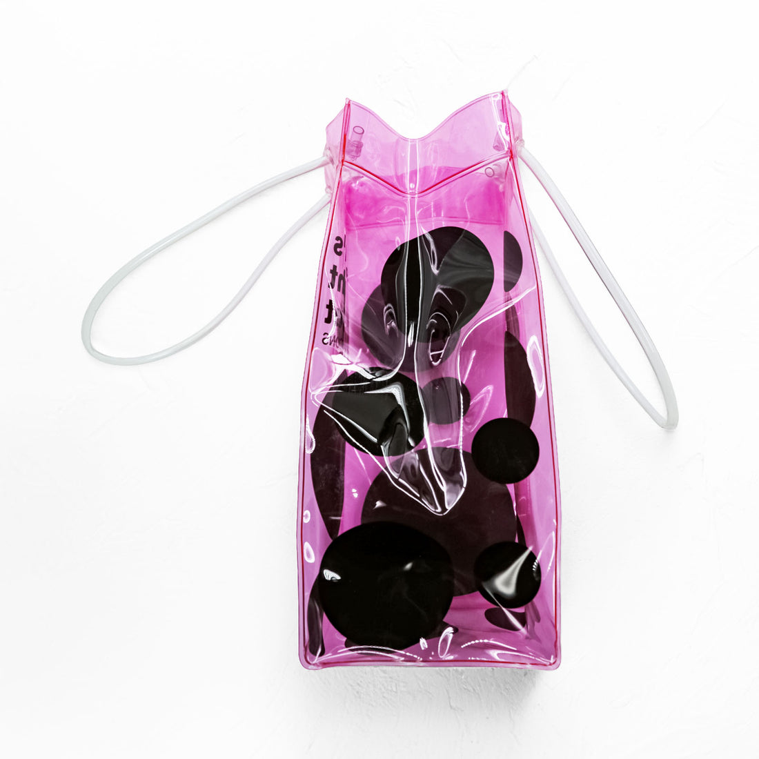 COMME des GARÇONS × VOGUE Clear Vinyl Mini Bag Pink Dot Drink Holder Wine Bag FASHION’S NIGHT OUT Novelty