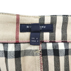 BURBERRY LONDON イタリア製 ノバチェック タイト スカート L ベージュ 膝丈 コットン ストレッチ