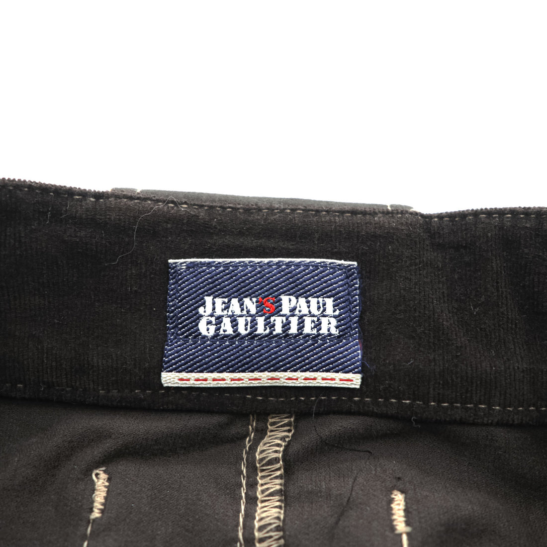 Vintage Jean's Paul Gaultier Belted Pencil Skirt Black Velour Midi Skirt Avant Garde