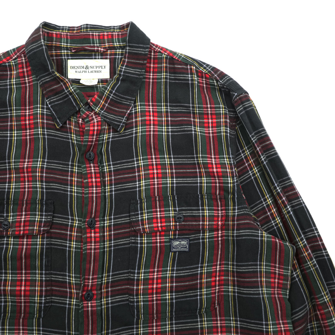 DENIM & SUPPLY RALPH LAUREN Tartan Checked Shirt XL and up, Green, Red