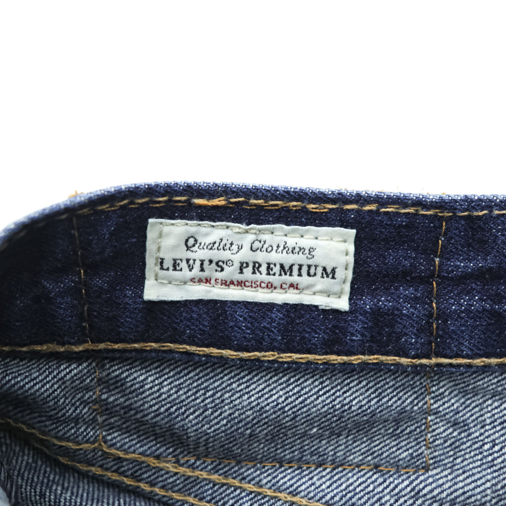Levi's 501 ビッグE デニムパンツ ジーンズ M インディゴ レザーパッチ ボタンフライ PREMIUM 00501-0101