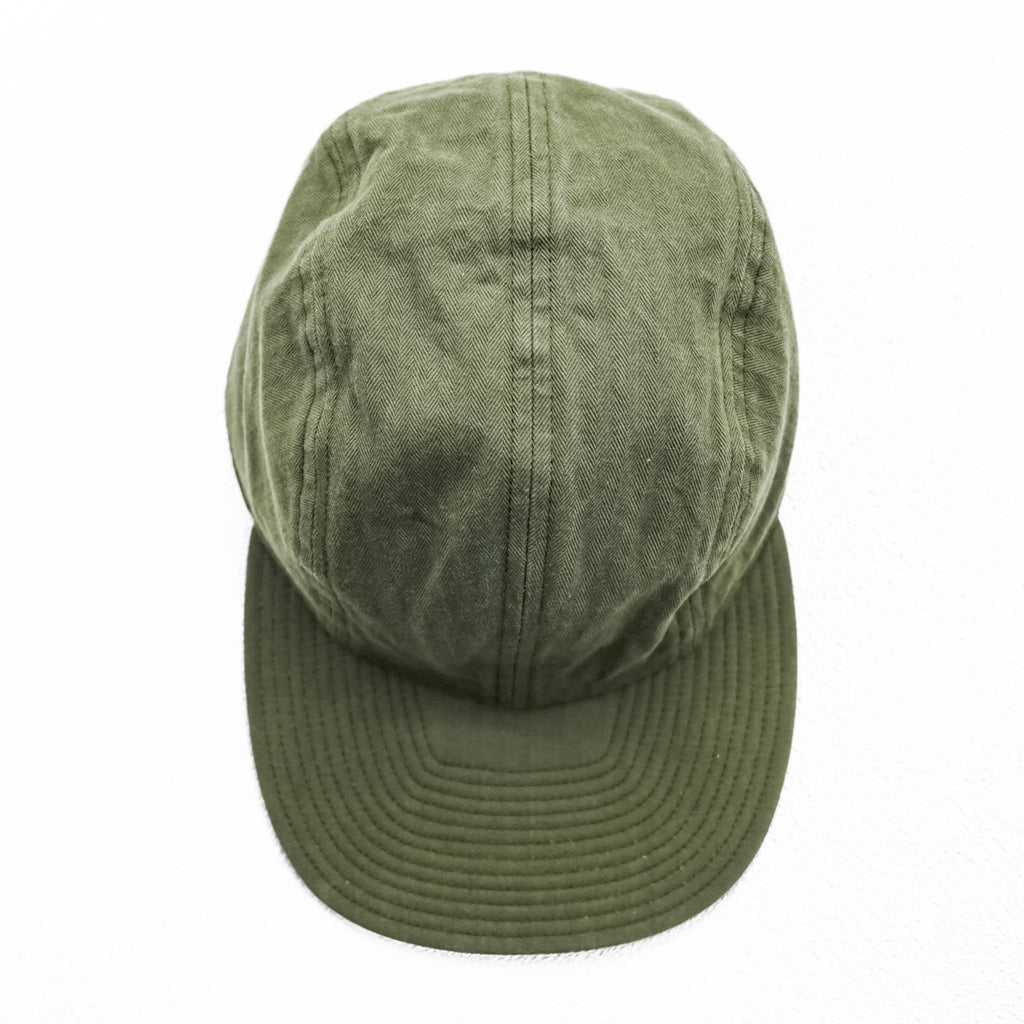 BUZZ RICKSON'S Japan Made US NAVY Herringbone Cap Khaki BR02714