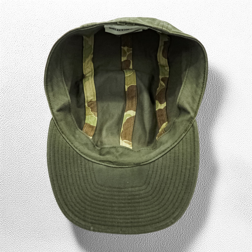 BUZZ RICKSON'S Japan Made US NAVY Herringbone Cap Khaki BR02714