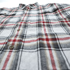 carhartt ヘビーウェイト チェック フランネルシャツ XL グレー レッド  Hubbard Plaid Shirt 102215 029 ビッグサイズ