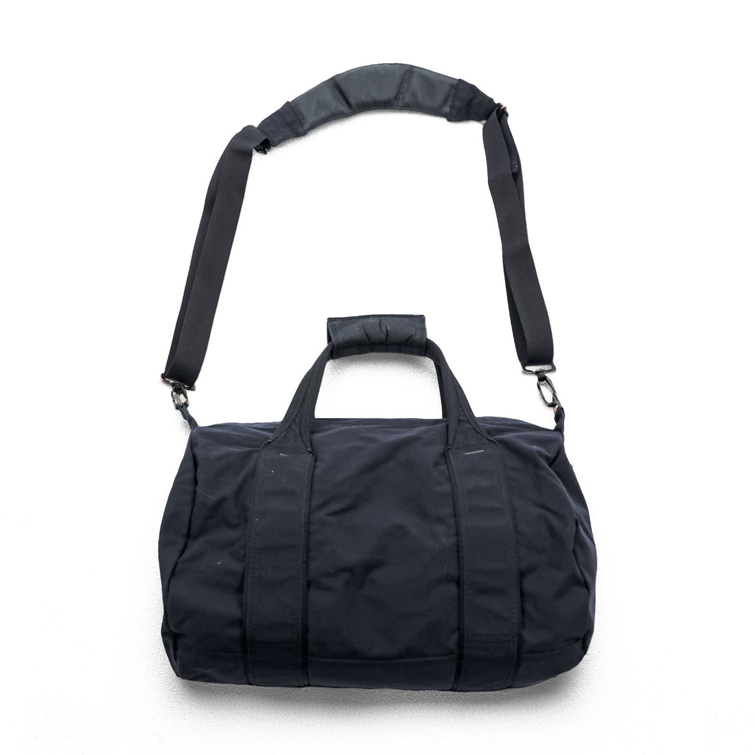 PORTER (Yoshida & Co.) 2WAY Mini Boston Bag Shoulder Bag Black (Discontinued) Nylon Denim Canvas